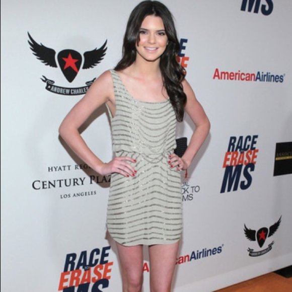 Alice + Olivia Gabby beaded silk mini dress size 2 - Picture 2 of 16